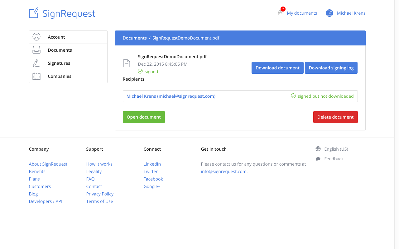 SignRequest Software SignRequest Software