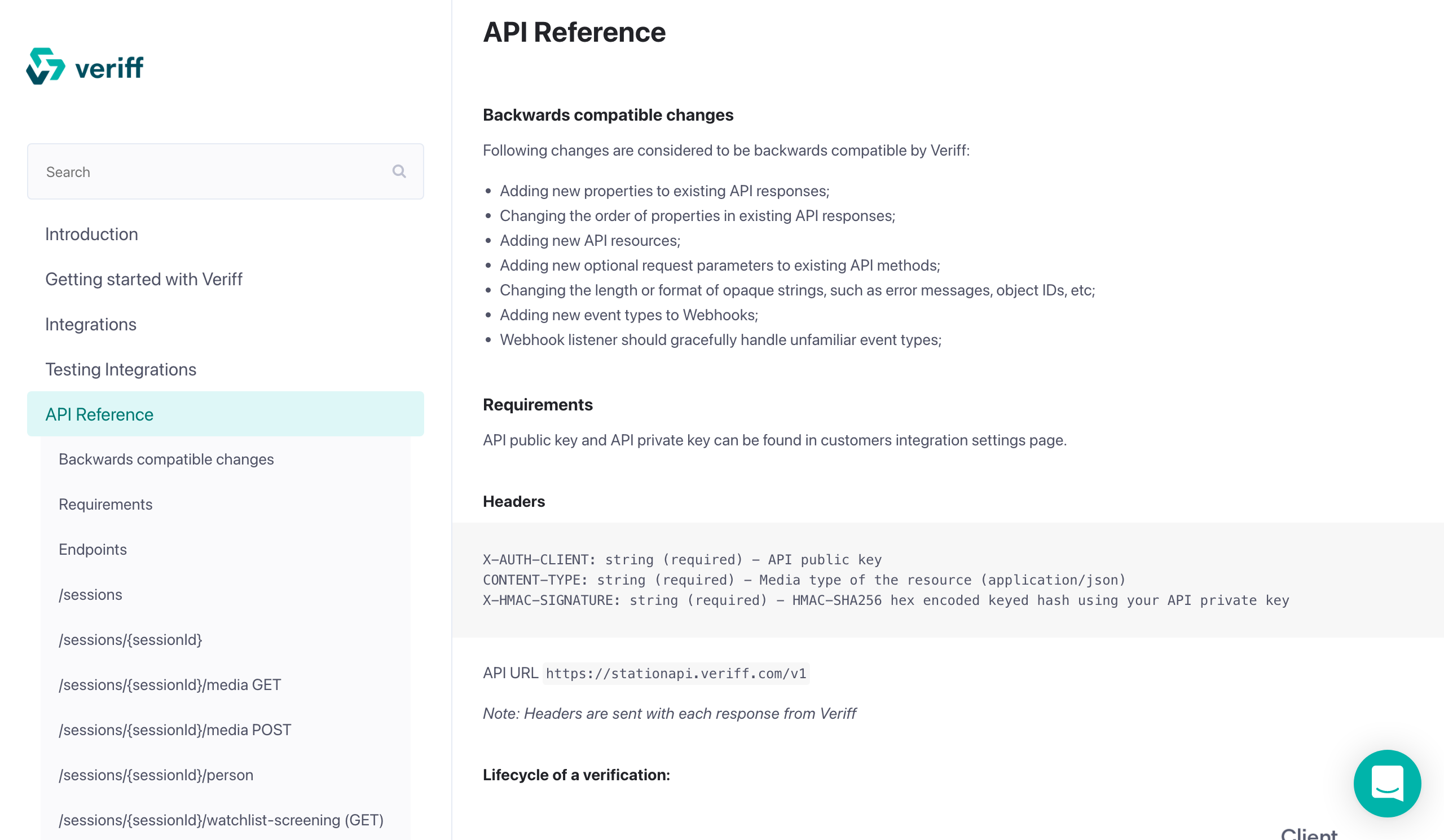 Veriff API Veriff API